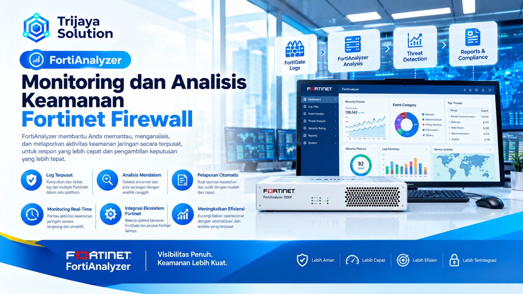 Monitoring Keamanan Fortinet Terpadu